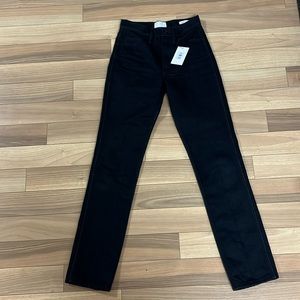 Frame Le Italien True Straight Jeans Black Noir
